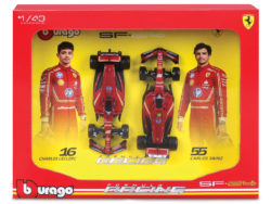 SCUDERIZA FERRARI SF-24 #16 CHARLES LECLERC + #55 CARLOS SAINZ 2024 - 2 CAR SET