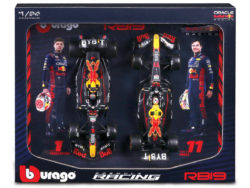 ORACLE RED BULL RACING RB19 #1 MAX VERSTAPPEN + #11 SERGIO PEREZ 2023 - 2 CAR SET