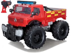 Mercedes Benz UNIMOG U5000 FIRE RESCUE 2.4 GHz RADIO CONTROLE (w/o batteries)