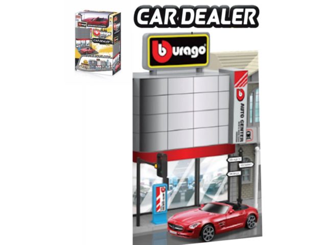 BBURAGO CITY CAR DEALER + 1 CAR 'BUILD YOUR CITY' "kit"