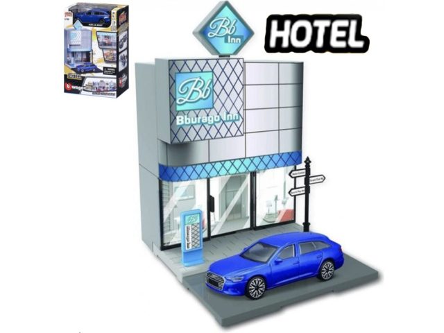 BBURAGO CITY HOTEL + 1 CAR 'BUILD YOUR CITY' "kit"