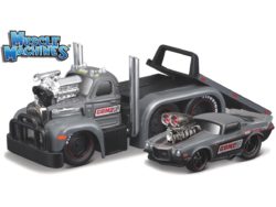 Mack B-61 FLATBED 1953 + Chevrolet CAMARO 1971 - MUSCLE TRANSPORTS "MUSCLE MACHINES"