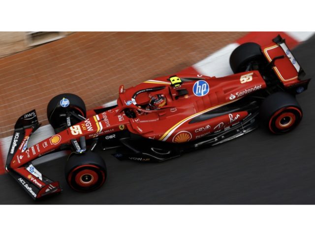 Ferrari SF-24 #55 CARLOS SAINZ 3rd MONACO GP 2024 With Helmet