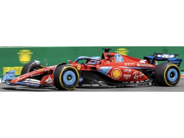 Ferrari SF-24 #16 CHARLES LECLERC 3rd MIAMI GP 2024 With Helmet