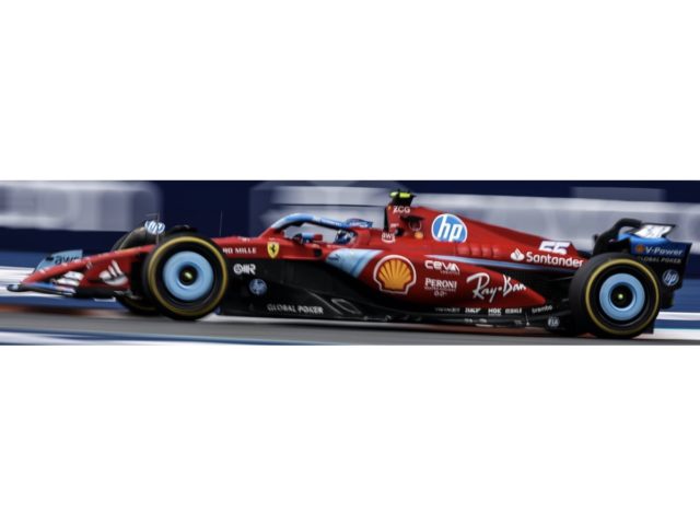 Ferrari SF-24 #55 CARLOS SAINZ 5th MIAMI GP 2024 With Helmet