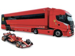 IVECO S-WAY 570 RACING TRANSPORTER + Ferrari SF-23 #16 CHALES LECLERC 2023